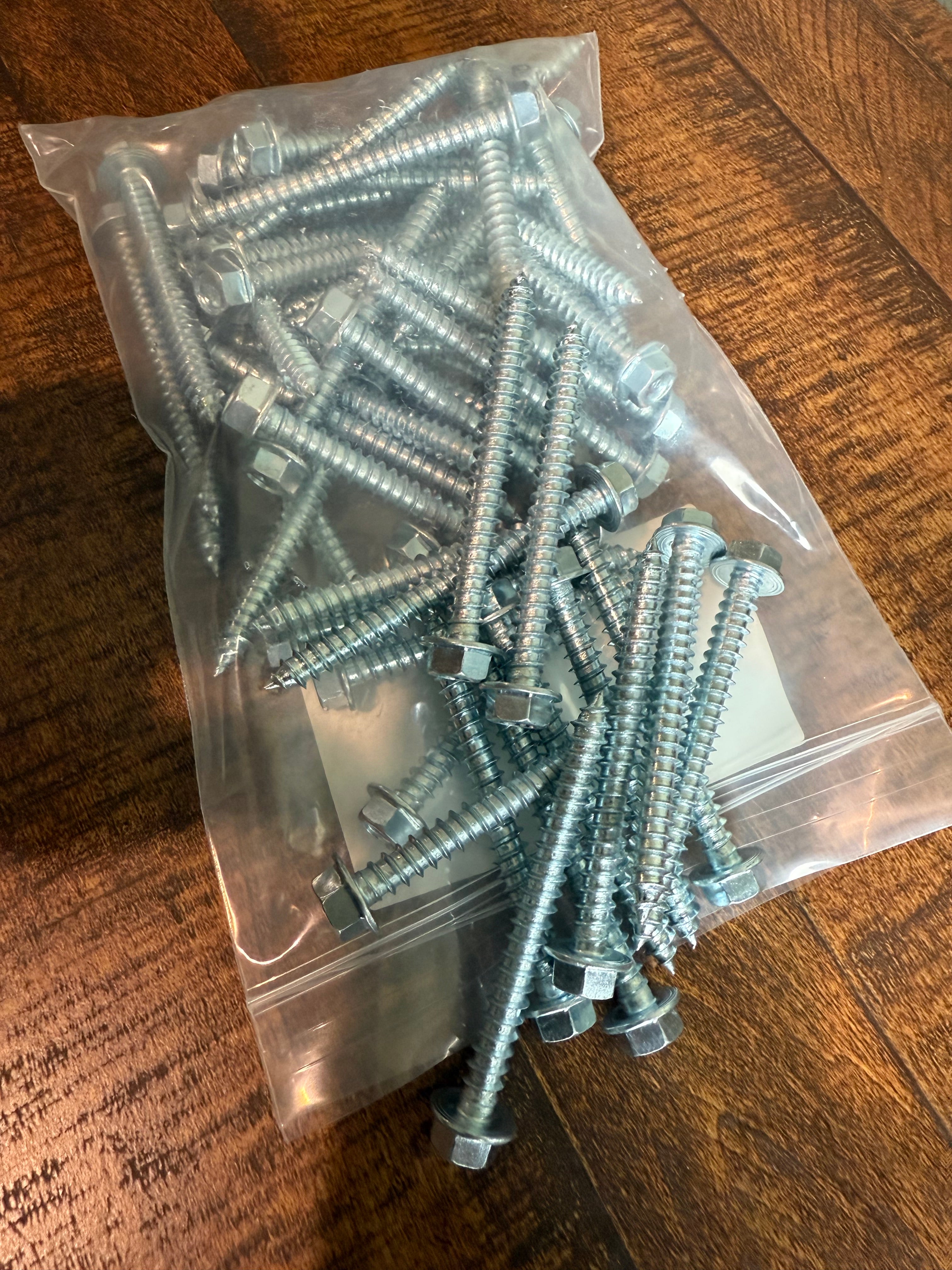 3" x 5/16" Heavy-Duty Wood Lag Screws – Hex Head, Strong Grip for Garage Doors (Box of 50-100)