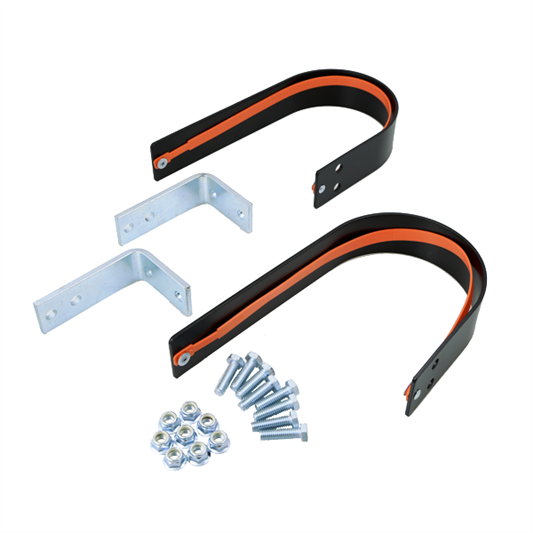 Garage Door Leaf Spring Bumpers with Mounting Brackets – Pair