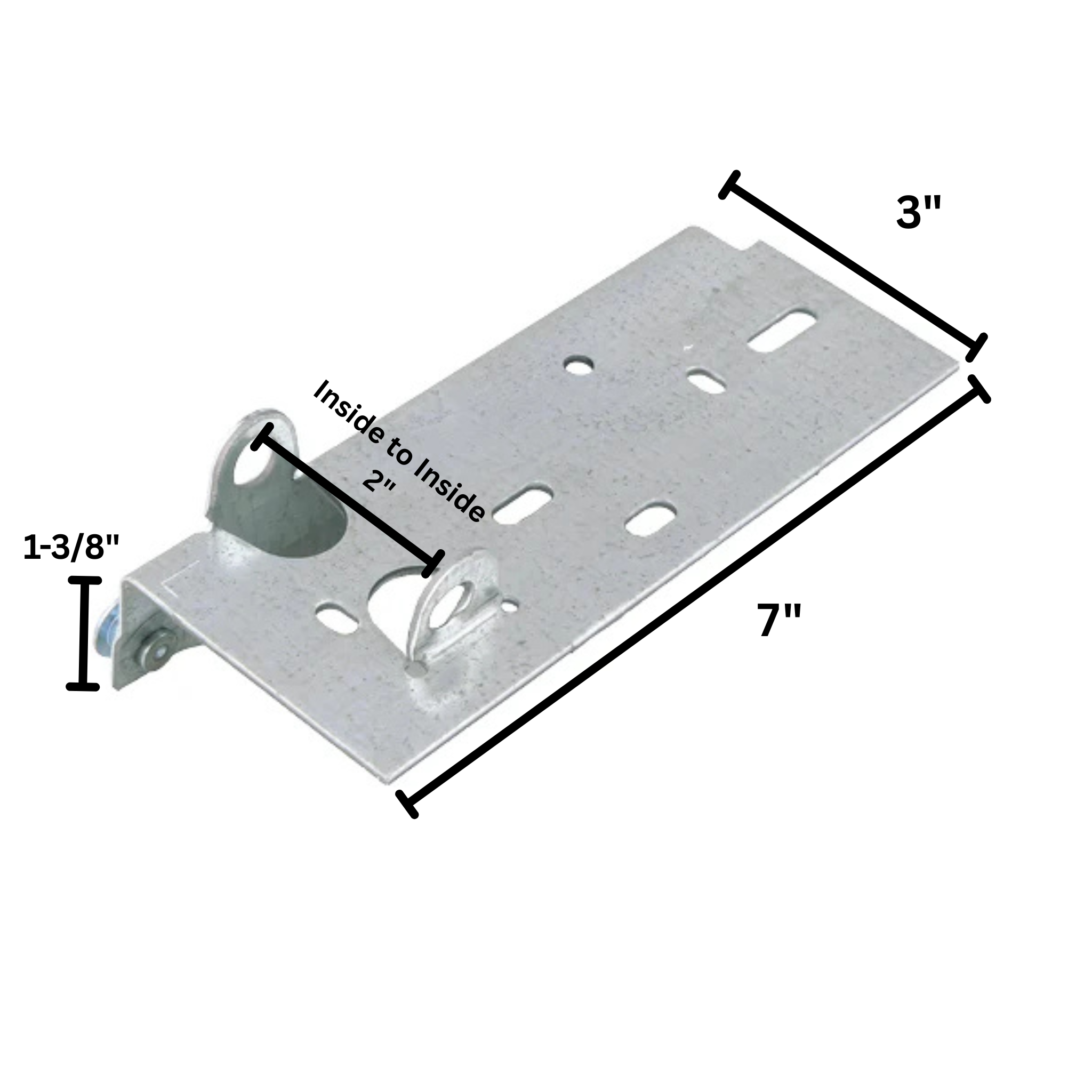 Garage Door Bottom Bracket RBB-75, Left Hand