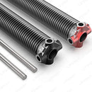 Pair of Commercial 2 5/8" ID Garage Door Torsion Springs With Winding Bars