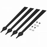 Decorative Hardware Spade Strap Hinges (4 Pack)