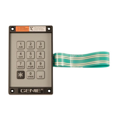 Genie KEP-1 replacement keypad with wiring harness for wired garage door systems
