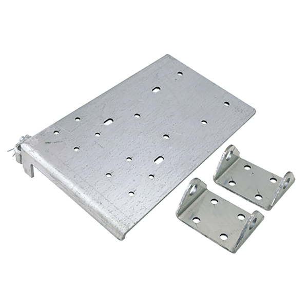 Garage Door Bottom Bracket 3" DES-BB-3 With Roller Carriers, Left Hand