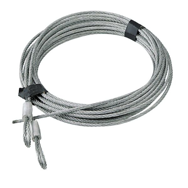 Pair of Cable Assembly 1/8" for 7' and 8' High Lift Garage Door for Extension Springs (156")
