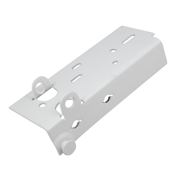 Garage Door Bottom Bracket SRBB-75 White Powder Coated, Right Hand