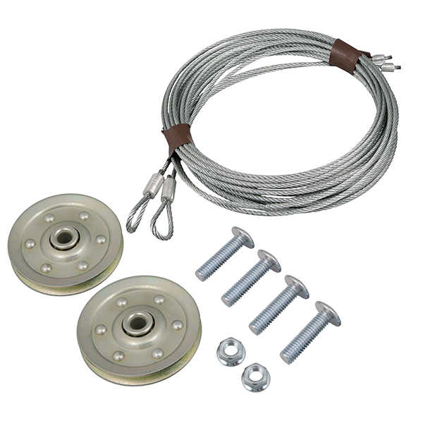 Extension Spring Cables kit, Low Headroom, 8' High Door