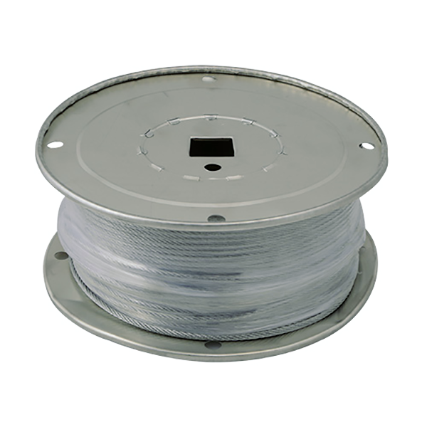3/32 Garage Door Galvanized Cable Reel 7 x 7 - 500' Roll