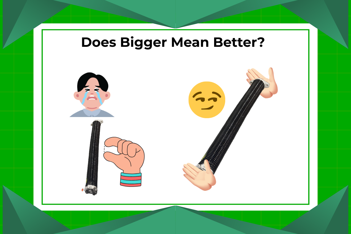 Can I Use a Bigger Garage Door Spring to Make It Last Longer?