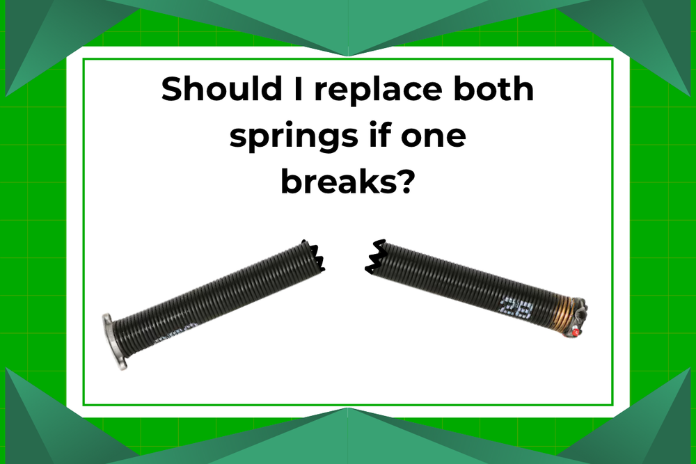Why You Should Always Replace Both Garage Door Torsion Springs When On
