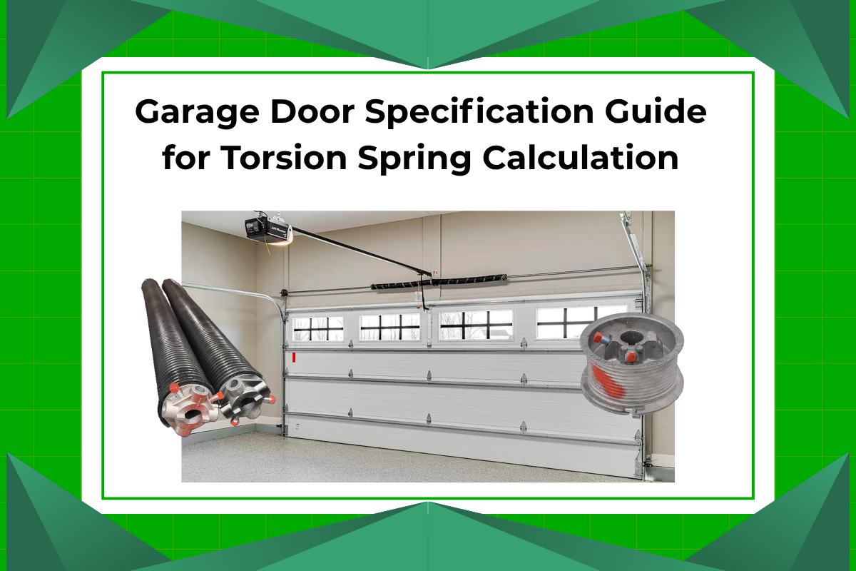 How to Determine the Correct Torsion Springs for Your New Garage Door