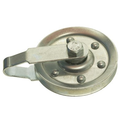3 inch heavy wall garage door pulley with 3/8 bore and gold finish