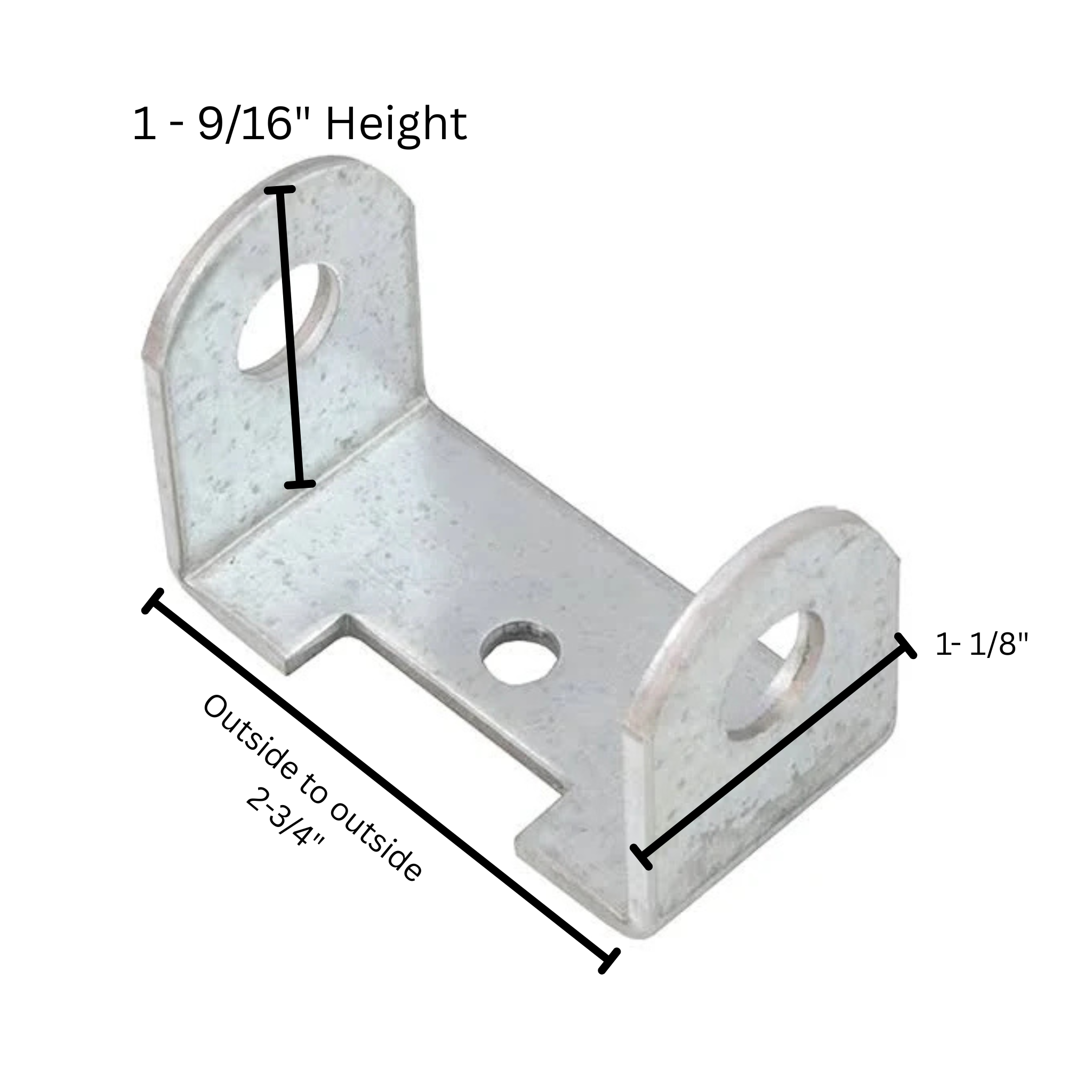 Garage Door Bottom Bracket Roller Carrier 3" CBB for Bottom Bracket CBB-95-3