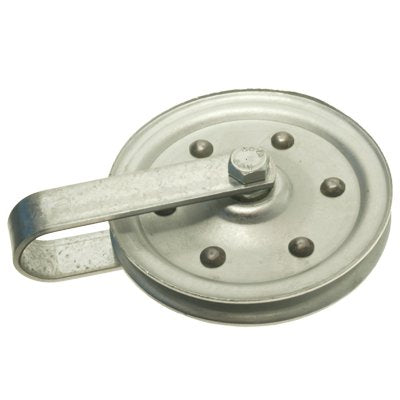 4-inch clevis pulley for garage door extension spring system with bolt and hardware