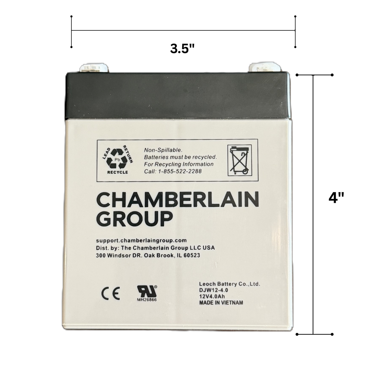 485lm LiftMaster 485LM Battery Backup – 12 V Garage Door Opener