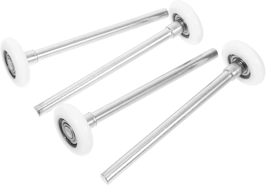 3" Nylon Carriage House Garage Door Roller, 7" Zinc Plated Stem