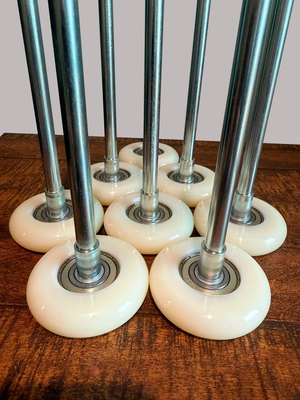 3" Nylon Carriage House Garage Door Roller, 7" Zinc Plated Stem