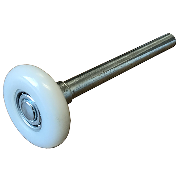 Garage Door Rollers White Nylon 2 in, Short Stem, 11 Ball