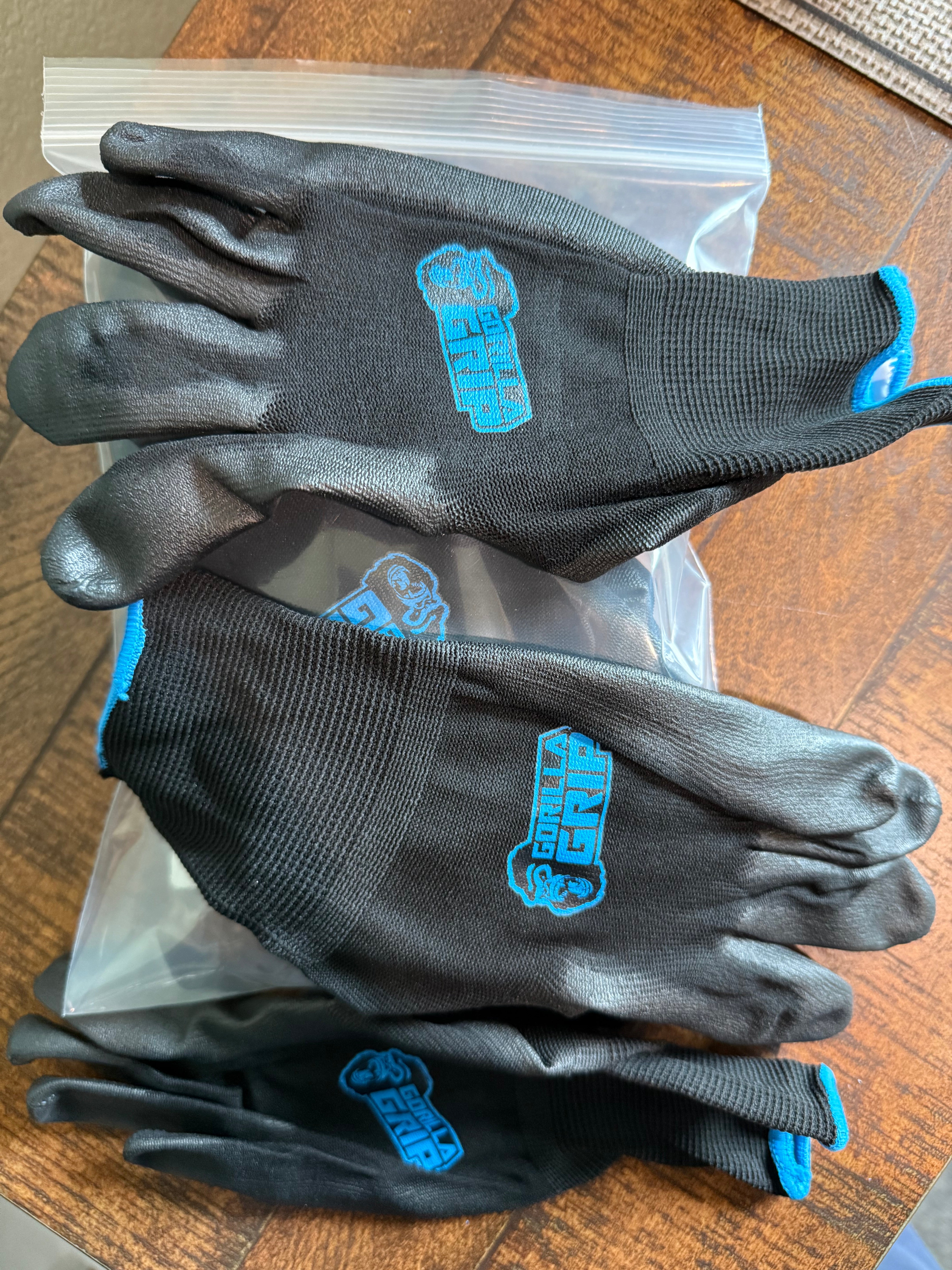Gorilla Grip Slip-Resistant Work Gloves – 5 Pack Bag