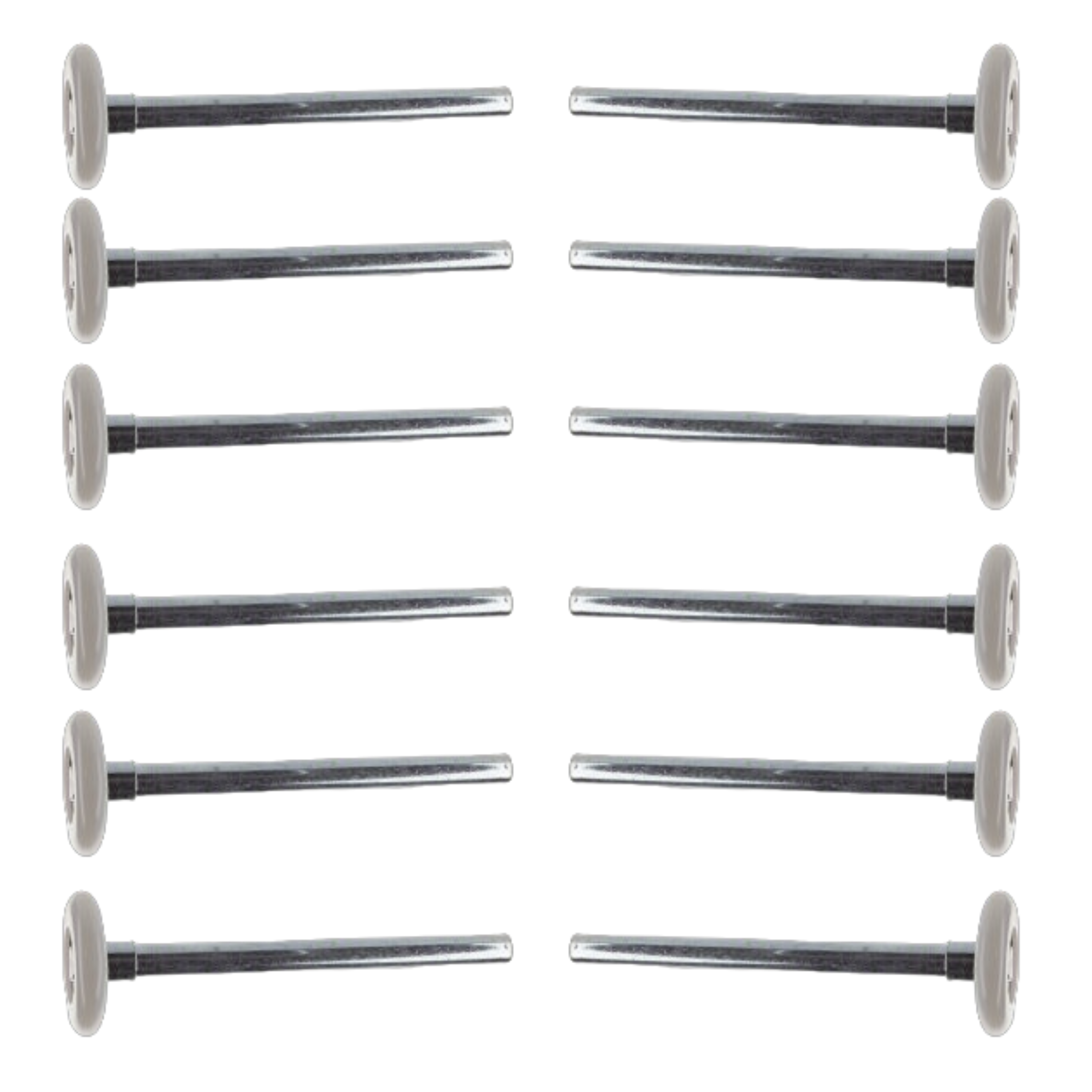 Garage Door Roller Nylon 2", 6200zz Bearing, Long Stem (6.75" Stem)