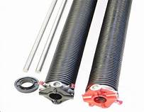 Garage Door Torsion Springs (Pair) with Winding Bars and Center Bearing – 0.225" x 2" x 26" – 10,000+ Cycle Rating