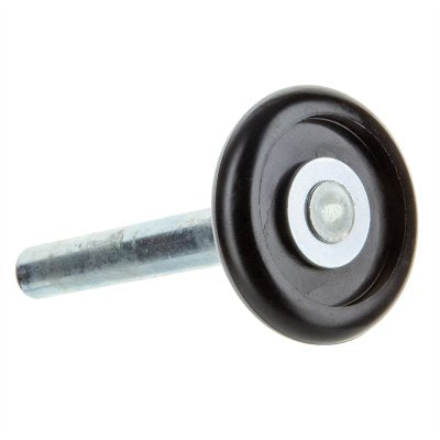Garage Door Roller Black Nylon 2", Non-Bearing, Short Stem (4" Stem)
