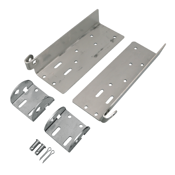 Garage Door Bottom Bracket Standard 2in & 3in Stainless (Pair)