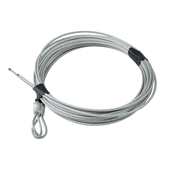 Pair of Cables Assemblies 3/32" for 7' and 8' High Garage Door with Extention Springs (156")