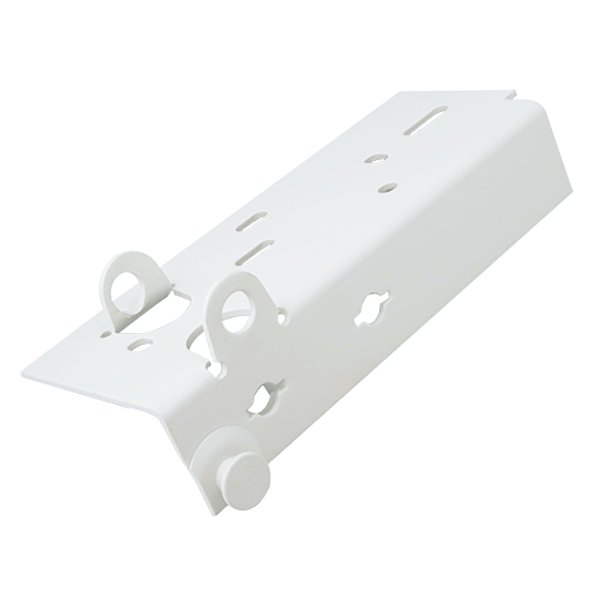 Garage Door Bottom Bracket RBB-75 White Powder Coated, Right Hand