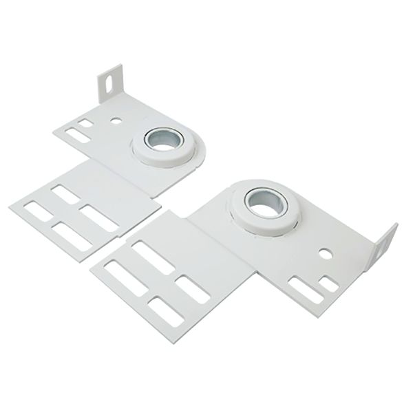 Residential End Bearing Plate with Bearing, 3 3/8, White Powder Coated, Pair
