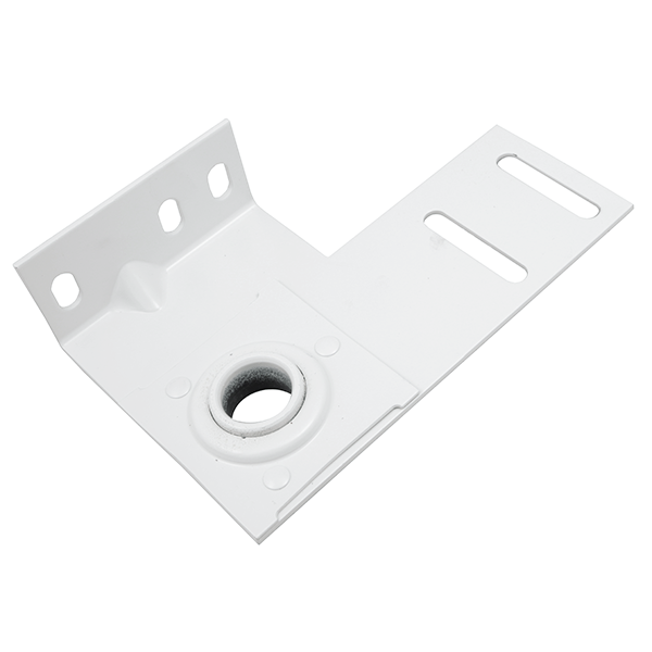 Commercial End Bearing Plate, 3 3/8" - White Powder Coated