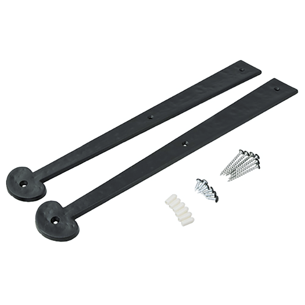 Decorative Strap Hinge Kit, Colonial Style 18in, 2 Pieces