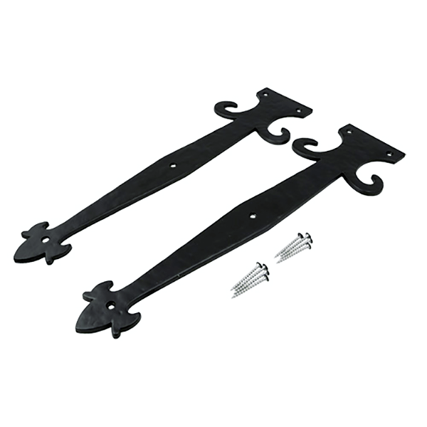 Decorative Strap Hinge Kit, Tuscan Style 18in, 2 Pieces